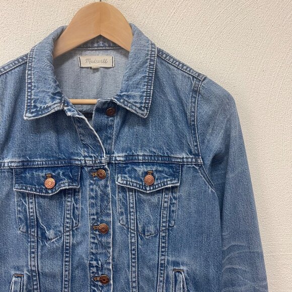 Madewell Classic Denim Medium Wash Jean Jaket sz Small - Picture 2 of 6